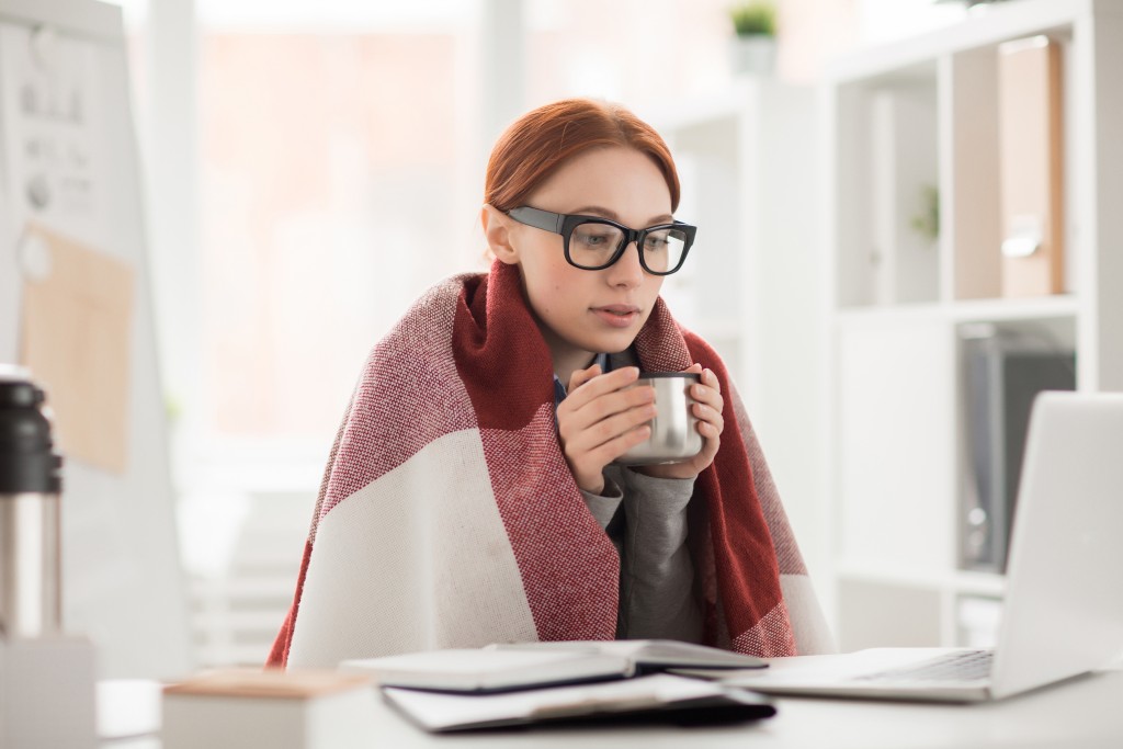 A Cold Woman in the Workplace