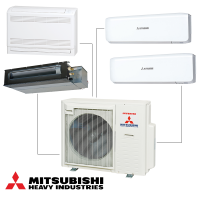 Mitsubishi Heavy Industries SCM80ZS-W 8.0kW 27,000btu R32 Multi-split Outdoor Unit - Up to 4 Indoor Units 