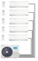 Midea M5O-42FN8-Q 12.3kW 41,000btu R32 Multi-split Outdoor Unit - Up to 5 Indoors