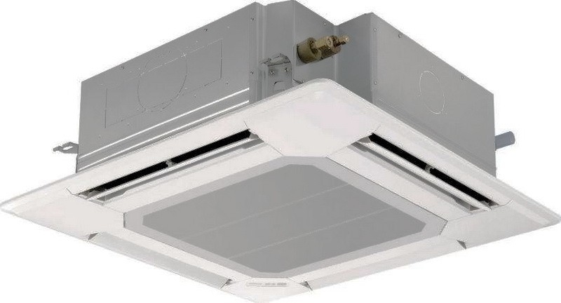 Mitsubishi Electric PLA-ZRP125BA/PUHZ-SHW140YHA (3 phase) 12.5KW 42,000btu Ceiling Cassette Zubadan Inverter Heat Pump System