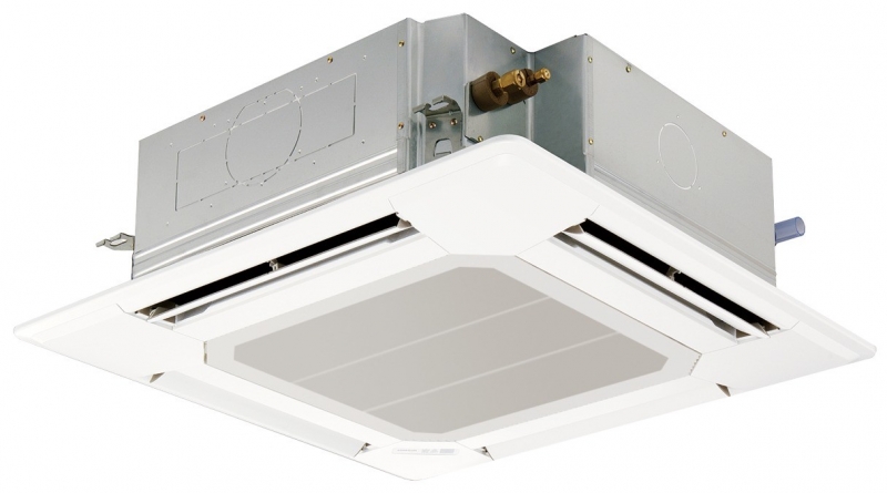 Mitsubishi Electric PLA-ZM125EA/PUZ-ZM125YKA (3PHASE) R32 12.5KW 43,000btu Power Inverter Heat Pump Ceiling Cassette System